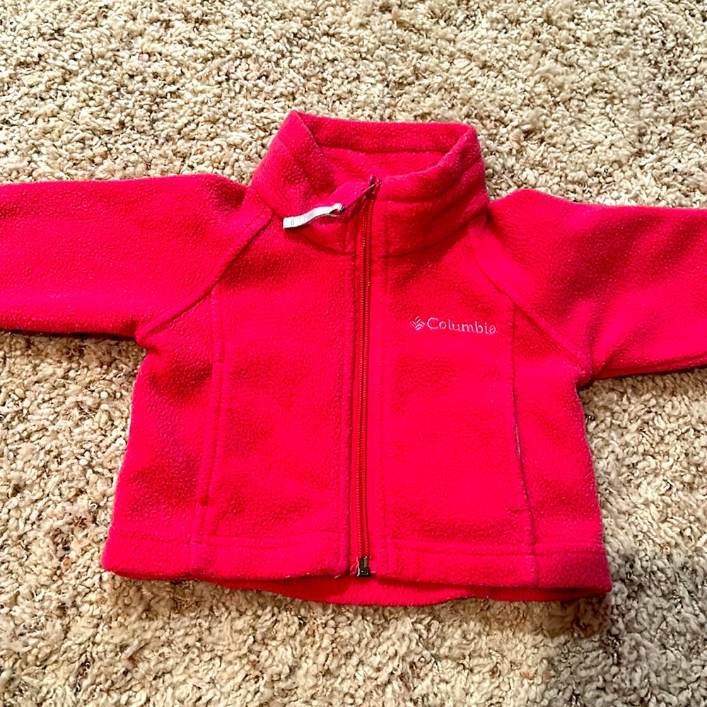 Hot pink Columbia, six months